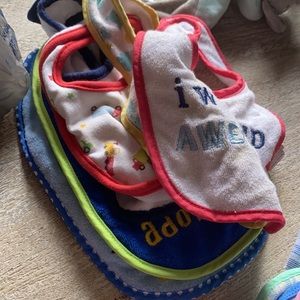 Pack of boy bibs